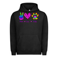 Pigment Black Peace Love Pride Urban Hoodie - Jasminsmagicworld