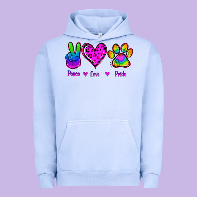 Peace Love Pride Urban Hoodie Designed By Jasminsmagicworld