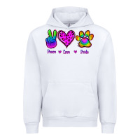 White Peace Love Pride Urban Hoodie - Jasminsmagicworld