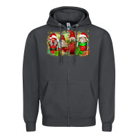 Smoke Christmas gnome coffee cups Zipper Hoodie - Zillion Design Studio