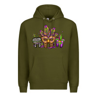 Army Green mardi gras teeth dental assistant Premium Hoodie - Jasminsmagicworld