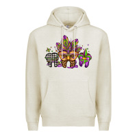 Oatmeal Heather mardi gras teeth dental assistant Premium Hoodie - Jasminsmagicworld