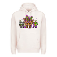 Pale Pink mardi gras teeth dental assistant Premium Hoodie - Jasminsmagicworld