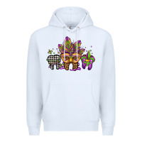White mardi gras teeth dental assistant Premium Hoodie - Jasminsmagicworld