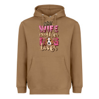 Wife Mother Dog Lover Heavyweight Hoodie | Teevron