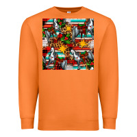 Carrot christmas horse leopard tartan Premium Sweatshirt - FaDigitalArtStudio