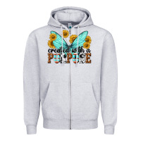 Heather Grey created with a purpose Zipper Hoodie - texasbilliewilder
