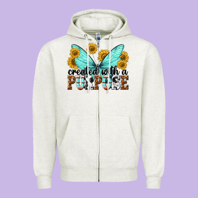 Zipper Hoodie created with a purpose