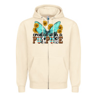 Sandshell created with a purpose Zipper Hoodie - texasbilliewilder