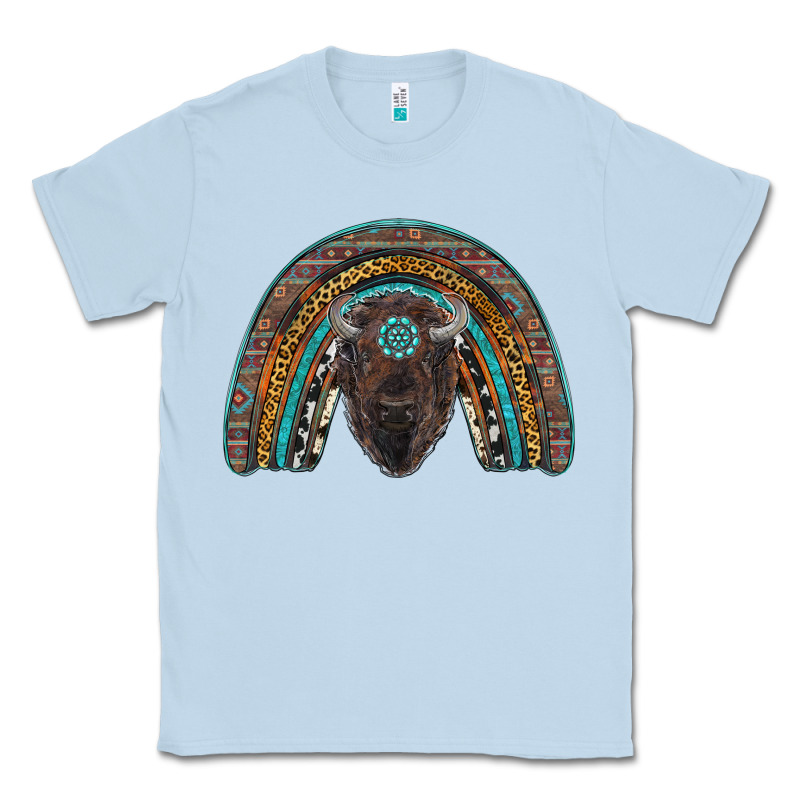 Western Rainbow With Bison Classic Tee by RanaPortraitStore | Teevron