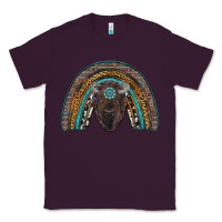 Plum western rainbow with bison Classic Tee - RanaPortraitStore