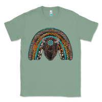Sage western rainbow with bison Classic Tee - RanaPortraitStore