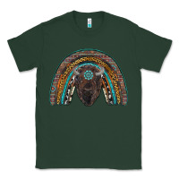 Sports Green western rainbow with bison Classic Tee - RanaPortraitStore