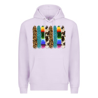 Lilac serape leopard tooled leather cowhide background Premium Hoodie - RanaPortraitStore