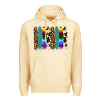 Pina Colada serape leopard tooled leather cowhide background Premium Hoodie - RanaPortraitStore