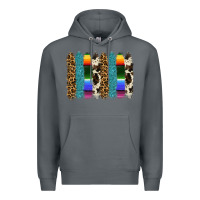 Rock serape leopard tooled leather cowhide background Premium Hoodie - RanaPortraitStore