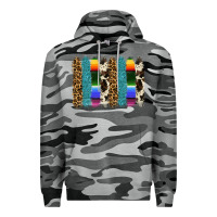 Slate Camo serape leopard tooled leather cowhide background Premium Hoodie - RanaPortraitStore