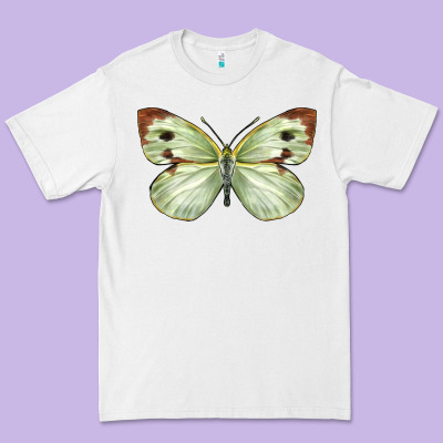 Cabbage Butterfly Premium Tee Designed By Lillyallendesigns