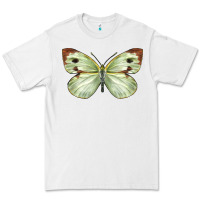 White Cabbage Butterfly Premium Tee - LillyAllenDesigns