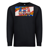 Black usa gnome license plate Premium Sweatshirt - HRA Design Shop