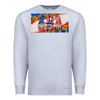 Heather Grey usa gnome license plate Premium Sweatshirt - HRA Design Shop