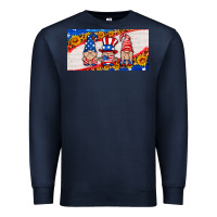 Navy usa gnome license plate Premium Sweatshirt - HRA Design Shop