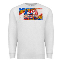 Oatmeal Heather usa gnome license plate Premium Sweatshirt - HRA Design Shop