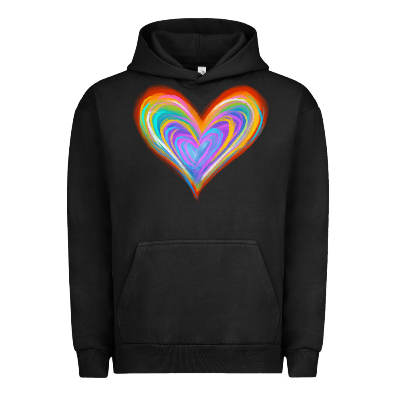 Watercolor Pride Heart Urban Hoodie by Jasminsmagicworld | Teevron