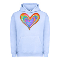 Pigment Grape Ice Watercolor Pride Heart Urban Hoodie - Jasminsmagicworld