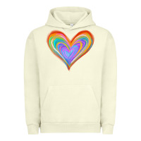 Pigment Pistachio Watercolor Pride Heart Urban Hoodie - Jasminsmagicworld