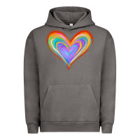 Pigment Tornado Watercolor Pride Heart Urban Hoodie - Jasminsmagicworld