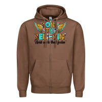 Chestnut dont stop believing Zipper Hoodie - texasbilliewilder
