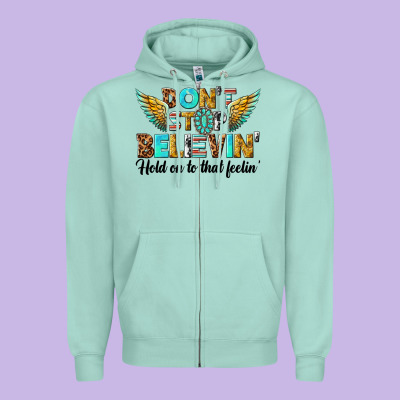 Zipper Hoodie dont stop believing