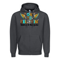 Smoke dont stop believing Zipper Hoodie - texasbilliewilder