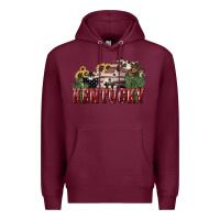 Burgundy kentucky Premium Hoodie - NancyCooperArtShop