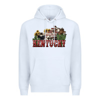White kentucky Premium Hoodie - NancyCooperArtShop