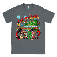 Charcoal Heather you serious clark Classic Tee - Zillion Design Studio