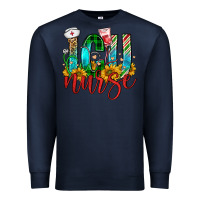 Navy christmas icu nurse Premium Sweatshirt - FaDigitalArtStudio