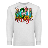 Oatmeal Heather christmas icu nurse Premium Sweatshirt - FaDigitalArtStudio