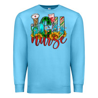 Ocean Blue christmas icu nurse Premium Sweatshirt - FaDigitalArtStudio