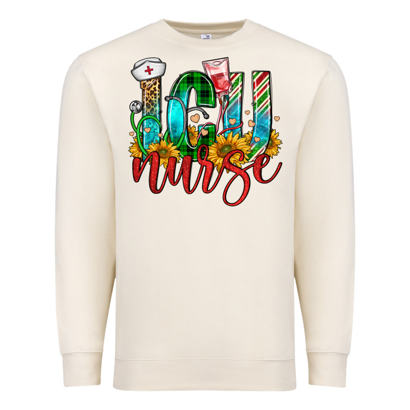 Christmas Icu Nurse Premium Sweatshirt by FaDigitalArtStudio | Teevron