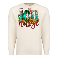 Sandshell christmas icu nurse Premium Sweatshirt - FaDigitalArtStudio