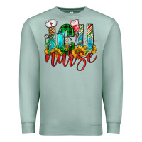 Seafoam christmas icu nurse Premium Sweatshirt - FaDigitalArtStudio
