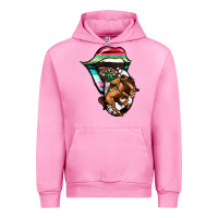 Fuchsia Pink Serape Cowboy Tongue Urban Hoodie - Jasminsmagicworld