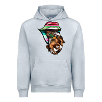 Heather Grey Serape Cowboy Tongue Urban Hoodie - Jasminsmagicworld