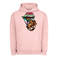 Pigment Salmon Serape Cowboy Tongue Urban Hoodie - Jasminsmagicworld