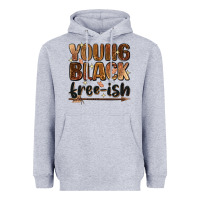 Heather Grey Young black free-ish Heavyweight Hoodie - Zillion Design Studio