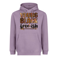 Lavender Young black free-ish Heavyweight Hoodie - Zillion Design Studio