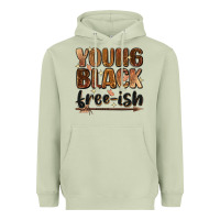 Matcha Young black free-ish Heavyweight Hoodie - Zillion Design Studio