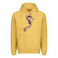 Antique Gold pink seahorse Premium Hoodie - LillyAllenDesigns